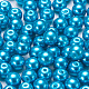 Benecreat umweltfreundliche runde Perlen aus gefärbtem Glasperlen HY-BC0001-8mm-RB073-2