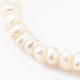 2pcs 2 couleurs ensembles de bagues extensibles perlées de perles naturelles RJEW-JR00329-7