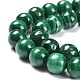 Brins de perles naturelles de malachite G-O152-47-8mm-A-3