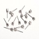 316 Stainless Steel Stud Earring Settings STAS-K098-06-3mm-P-1