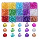 750Pcs 15 Colors Baking Painted Glass Beads Strands DGLA-YW0001-09-1