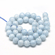 Chapelets de perles en aigue-marine naturelle X-G-R446-6mm-05-2