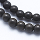Brins de perles en bois d'ébène naturel X-WOOD-P011-03-10mm-3