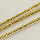 メタリック糸  刺しゅう糸  3プライ  ゴールド  0.4mm  約1093.61ヤード（1000m）/ロール MCOR-G001-0.4mm-01-2