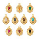 Fashewelry 10 pièces 10 style 304 pendentifs en acier inoxydable STAS-FW0001-24-1