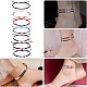 14Pcs 14 Style Glass Seed & 303 Stainless Steel Braided Bead Bracelets and Anklets Set SJEW-SW00003-07-3