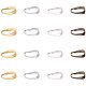 PandaHall Elite 800pcs 4 Color Pinch Clip Clasp Bail Iron Snap Bail Hook Pendant Charms Clasps Chain Connector for Necklace Jewelry Findings IFIN-PH0023-93-1