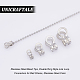 Unicraftale 120pcs 4 pointes de perles en acier inoxydable taille 304 FIND-UN0001-60-4