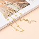 Brass Twisted Chain Curb Chain Necklaces NJEW-JN03092-01-5