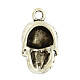 Halloween Tibetan Style Alloy Skull Pendants X-TIBEP-2884A-AS-LF-2