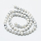 Synthetic Howlite Beads Strands X-G-T053-8mm-01-1-2