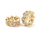 Brass Micro Pave Cubic Zirconia Spacer Beads KK-A181-VF428-2-3