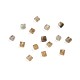 天然石ラブラドライトカボション  正方形  多面カット  2.5x2.5x2mm G-F680-K01-1
