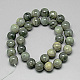 Chapelets de perles en jaspe verte naturelle de la ligne G-P062-72-2