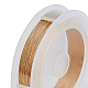 Benecreat 0.2mm (32gauge) alambre de cobre resistente al deslustre 160m alambre de abalorios de joyería de oro claro para manualidades fabricación de joyas con abalorios CWIR-BC0004-0.2mm-07-4
