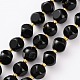 Brins de perles d'onyx noir naturel G-A030-B22-8mm-1
