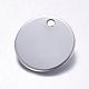 Stainless Steel Blank Stamping Tag Pendants STAS-S020-2
