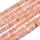 Chapelets de perles de sunstone naturelle naturelles G-F686-04A-01-1