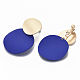 Spray Painted Eco-Friendly Iron Clip-on Earrings EJEW-T009-01B-NR-2