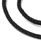 コットン糸  DIYの工芸品について  ギフトラッピングとジュエリー作り  ブラック  3mm  約150m /ロール OCOR-F013-17-3