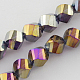 Electroplate Glass Beads Strands EGLA-R031-4mm-26-1