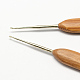 Bambú mango de hierro agujas de gancho de ganchillo TOOL-R034-1.5mm-2