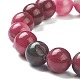 Dyed Natural Jade Beaded Stretch Bracelets BJEW-A117-D-04-3