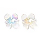 Transparentes bouchons fleur acrylique de perles X-MACR-C009-15-3