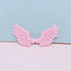 Forma de ala de ángel coser en accesorios de adorno esponjosos PW-WG69304-01-1