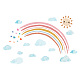 Superdant Regenbogen- und Boho-Wandaufkleber für Kinder DIY-WH0228-658-1