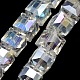 AB Color Plated Crystal Glass Beads Strands EGLA-F016-A01-1