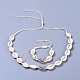 Verstellbare Kaurimuschel Perlen Halskette und Armbänder Schmuck-Sets SJEW-JS01019-2