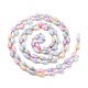 Chaînes de perles de verre craquelées AJEW-JB01107-2