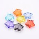 Transparent Mixed Color Acrylic Star Beads X-PL644Y-2