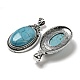 Synthetic Turquoise Big Pendants G-Z050-10A-2