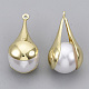 Colgantes de perlas de imitación de plástico abs X-PALLOY-N150-21-2