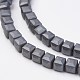 Non-magnetic Synthetic Hematite Beads Strands G-F396-35-4x4mm-1