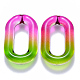 Two Tone Transparent Acrylic Linking Rings X-OACR-S036-006B-N-3
