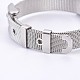 Bracelets unisexes de bande de montre en 304 acier inoxydable BJEW-L655-023P-3