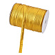 ポリエステル繊維リボン  ゴールド  3/8インチ（11mm）  100 m /ロール OCOR-TAC0009-08Q-2