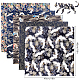 Tessuto di cotone con stampa floreale AJEW-WH0018-90-2