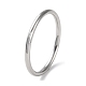 304 anillo de dedo simple de acero inoxidable para mujeres y hombres. RJEW-F152-04P-1