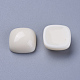 樹脂カボション  正方形  乳白色  14.5~15x14.5~15x7~7.5mm RESI-WH0008-06A-1