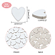 PandaHall 60pcs Heart Porcelain Mosaics PORC-PH0001-24-4