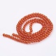 Spray Painted Crackle Glass Beads Strands CCG-Q001-6mm-09-2