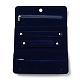 PVC Suede Fabric Travel Jewelry Organizer Roll Foldable Jewelry Case AJEW-I046-01-3