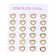 304 Stainless Steel Stud Earrings EJEW-H350-33G-3