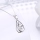 Trendy 925 Sterling Silver Pendant Necklaces NJEW-BB22389-3