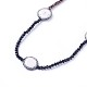 Colliers de perles de howlite naturelle NJEW-G323-02-2