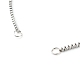 316 Surgical Stainless Steel Box Chains Bracelet Making AJEW-JB01065-3